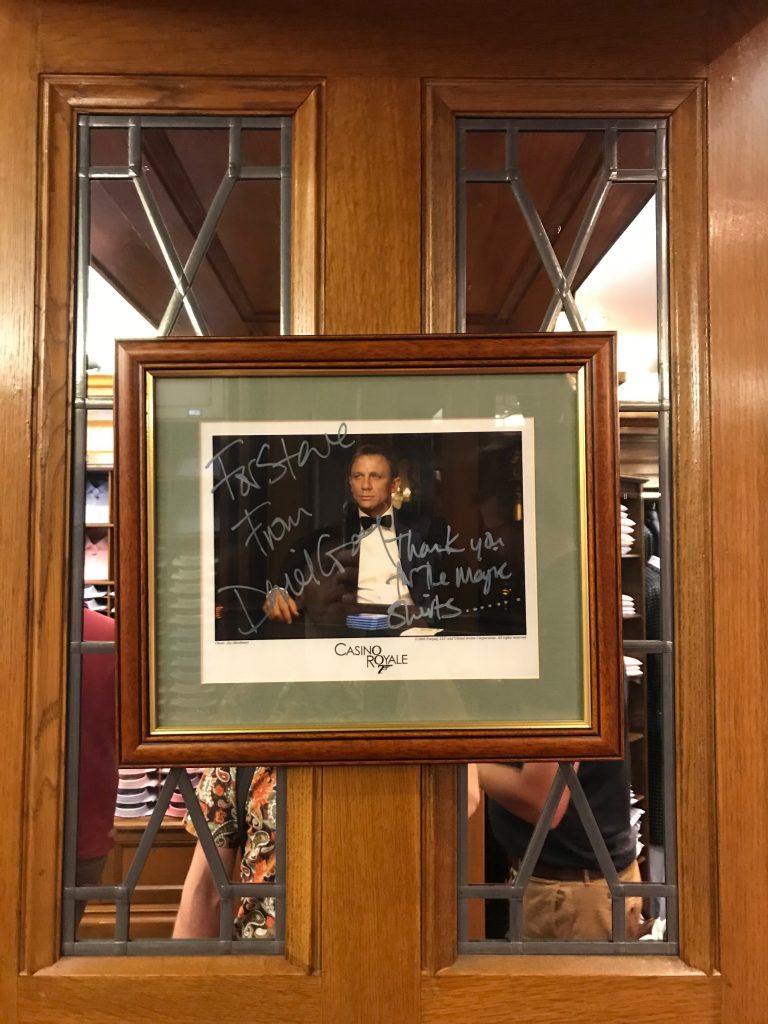Daniel Craig photo in Turnbull & Asser 