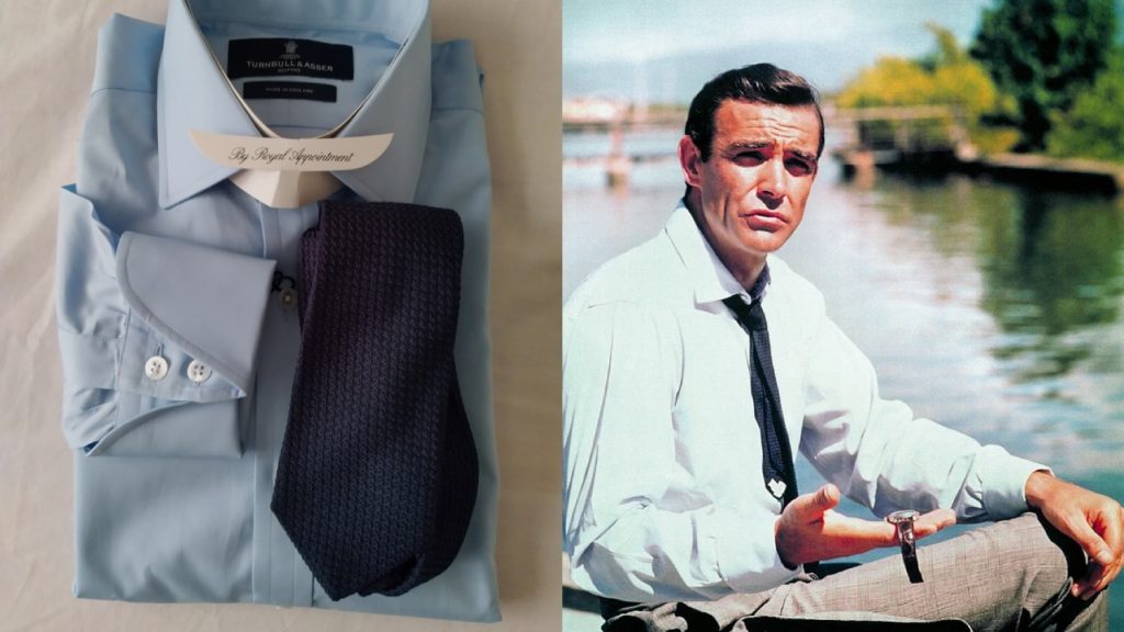 Connery wearing Turnbull & Asser 