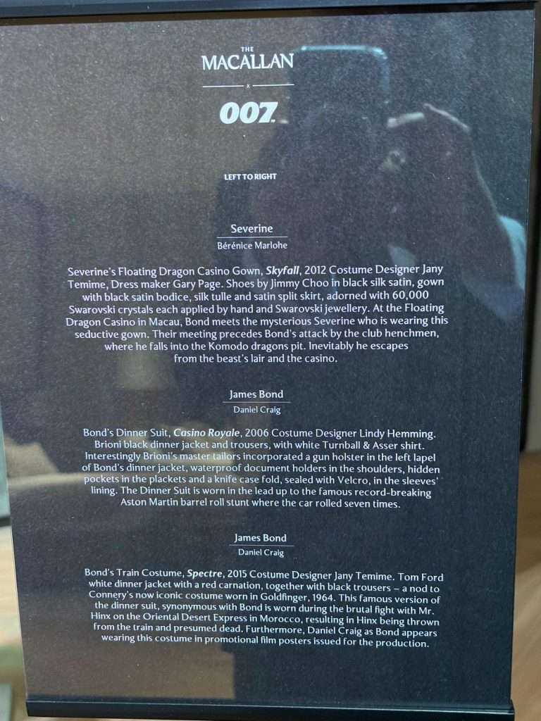 Macallan costume description 