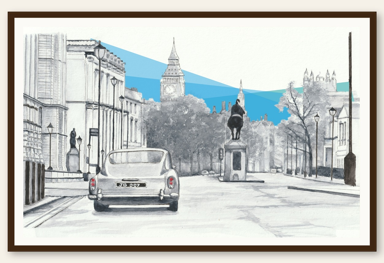 Bond Whitehall Hand-Finished Print (Edition of 50)